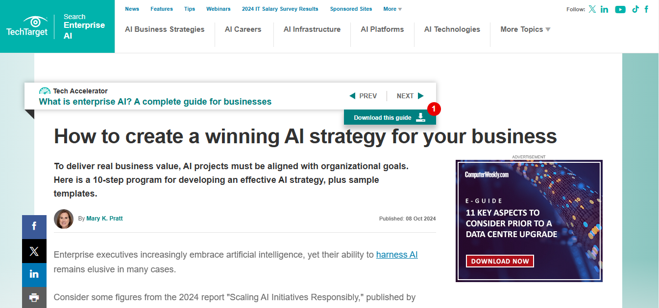 Winning AI strategy for your business
