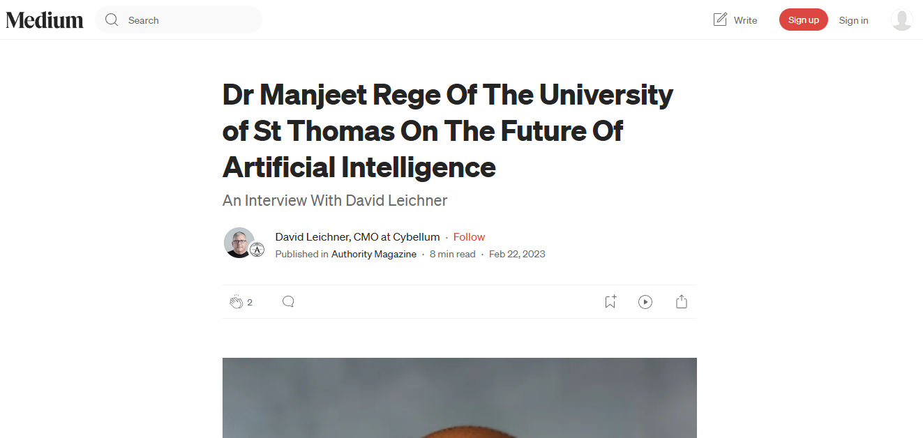 Dr. Manjeet Rege on AI's Future