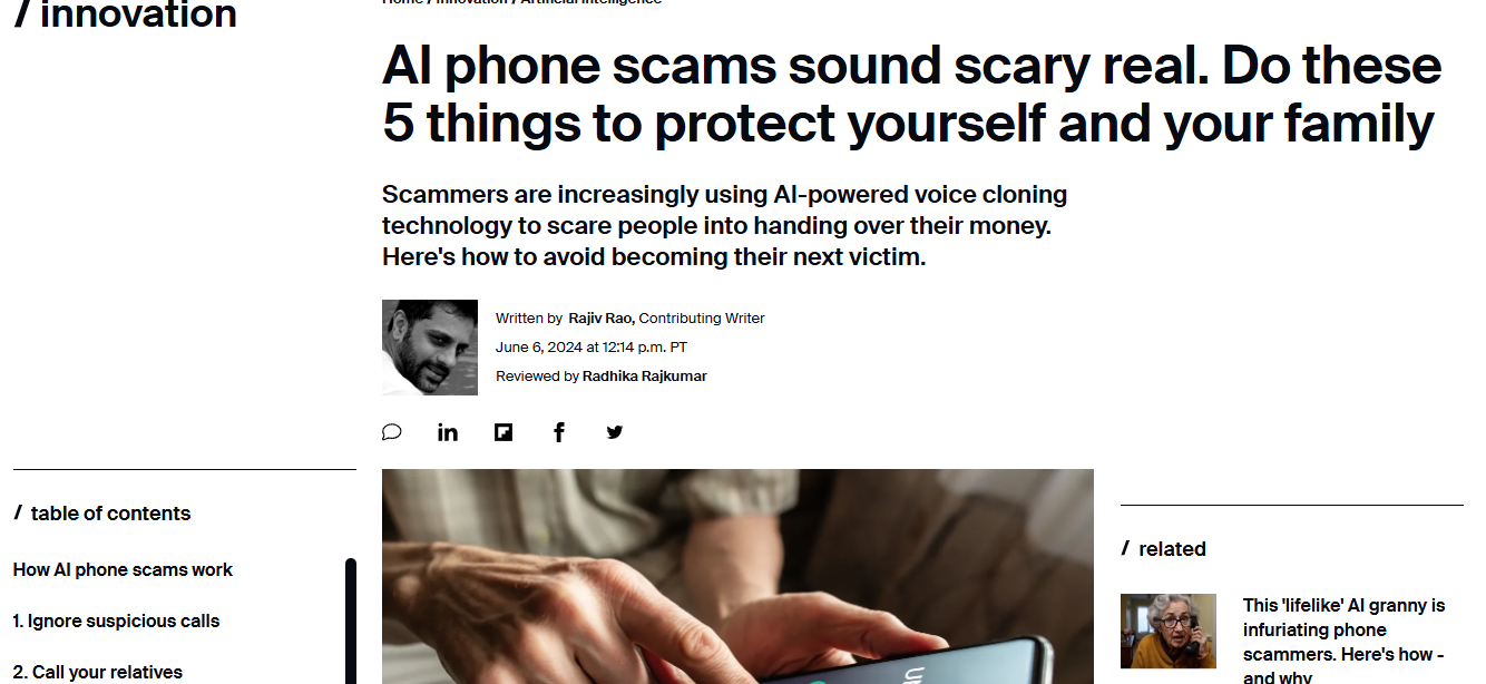 How to Protect Against AI Phone Scams
