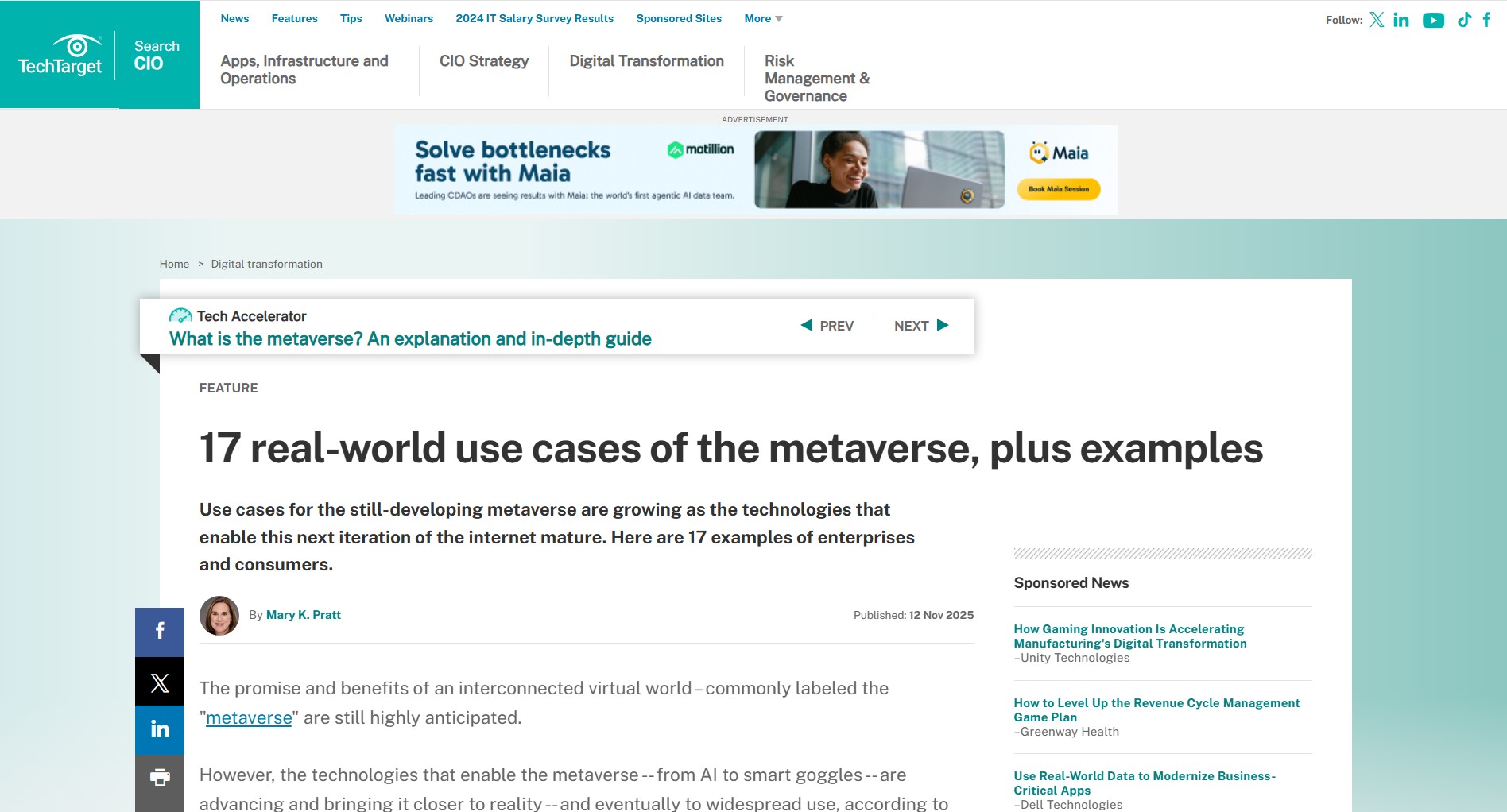 17 real-world use cases of the metaverse